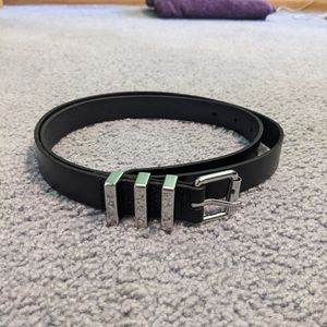 Rebecca Minkoff Suzy Leather Black Belt